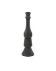 Tavola Wood Matt Black Candle Holder