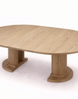 Extendable Velvet Round Table