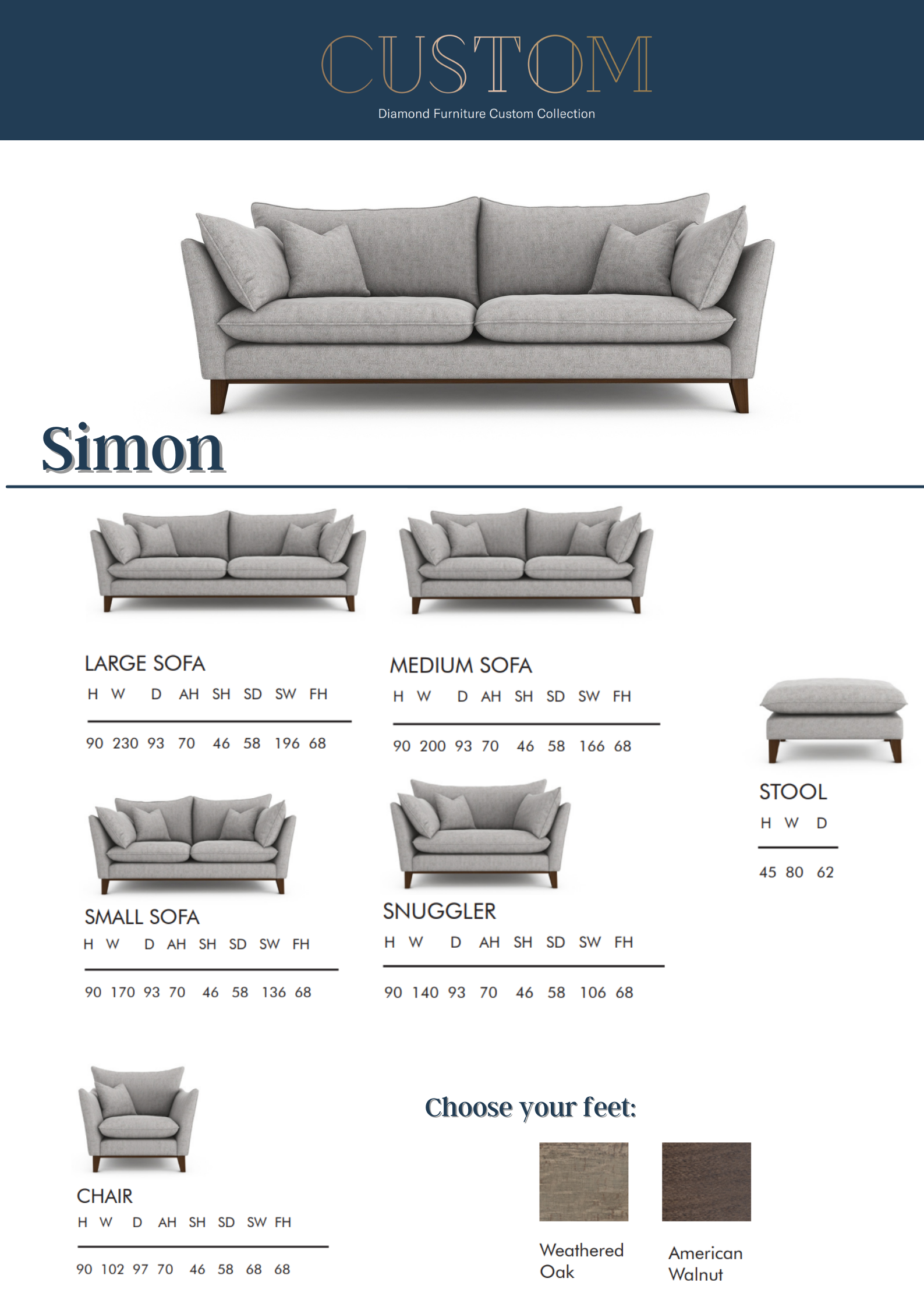 Shop sofa by online size
