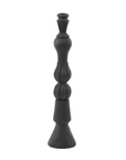 Tavola Wood Matt Black Candle Holder