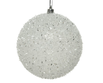Bauble shatterproof ice finish glitter