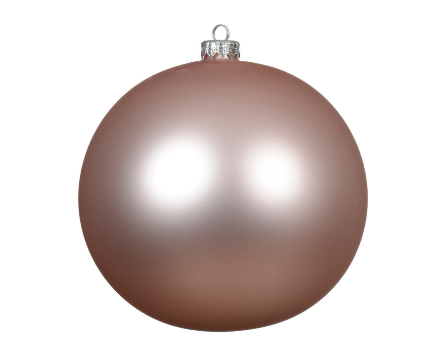 Baubles glass matt blush pink 15cm