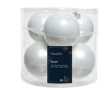 Baubles glass enamel,matt mix winter white