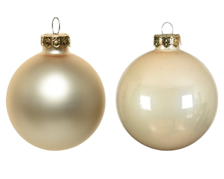 Baubles glass enamel,matt mix pearl