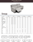 Tessa Sofa with Power Recliner