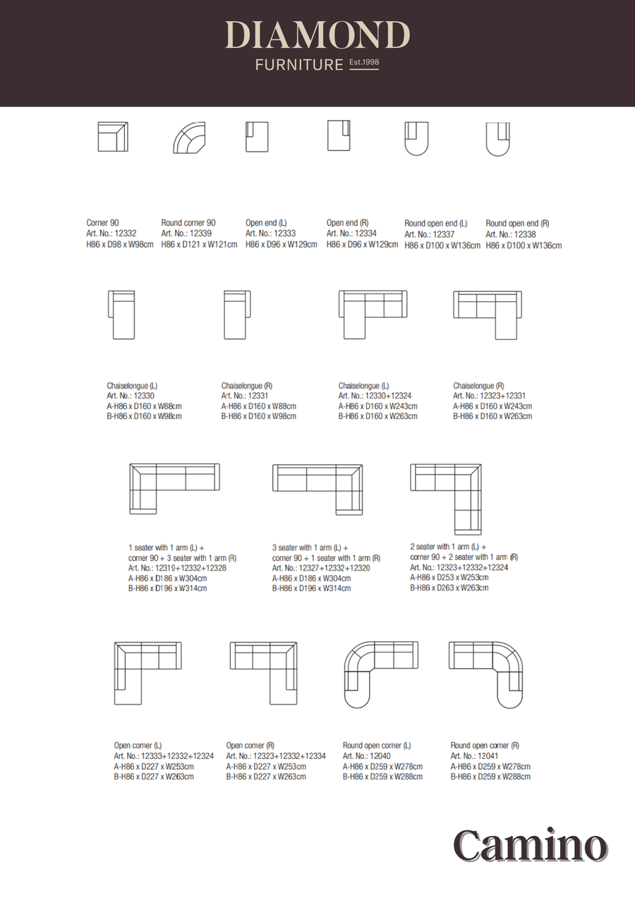 Camino Round open corner