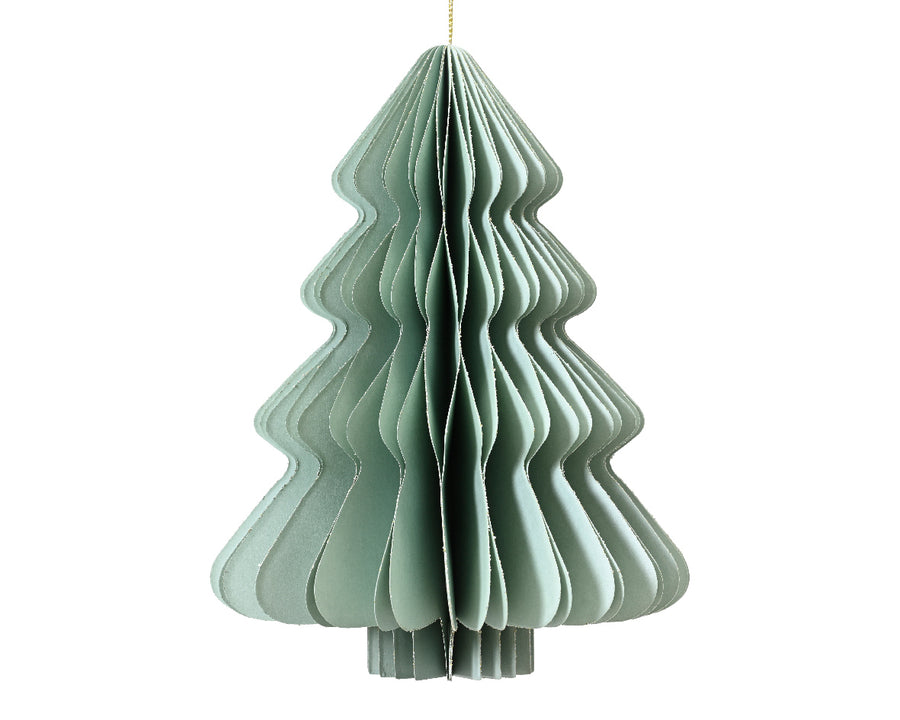 Mint paper tree11.25x15cm