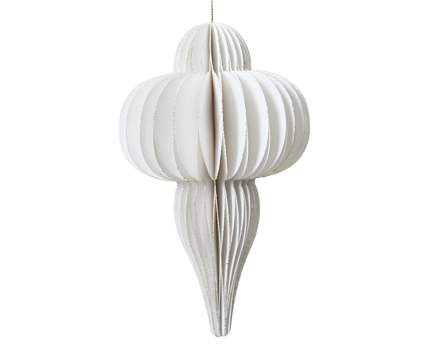 Ornament paper white 9x15cm