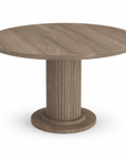 Extendable Velvet Round Table