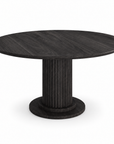 Extendable Velvet Round Table