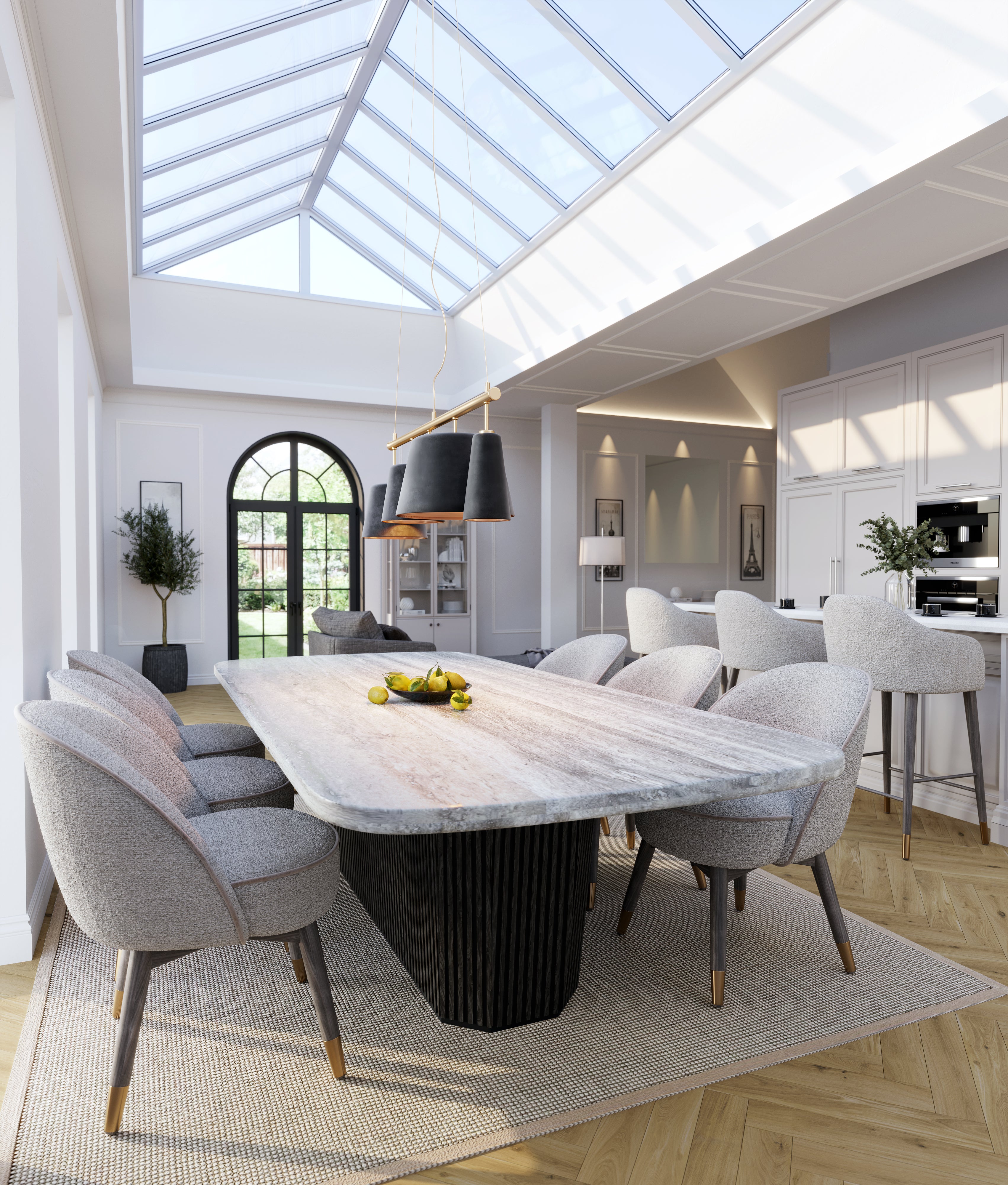 Diamond Inzo Enzo Dining Table – Diamond Furniture