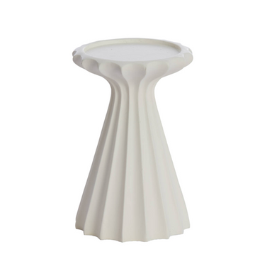 Sidari cream candle holder