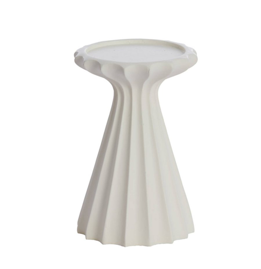 Sidari cream candle holder