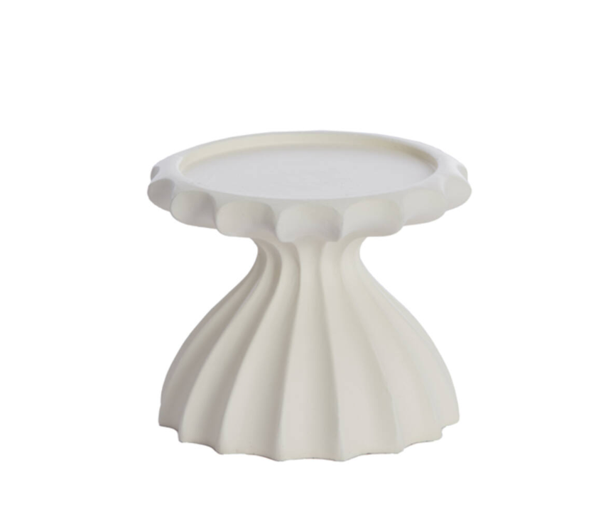 Sidari cream candle holder