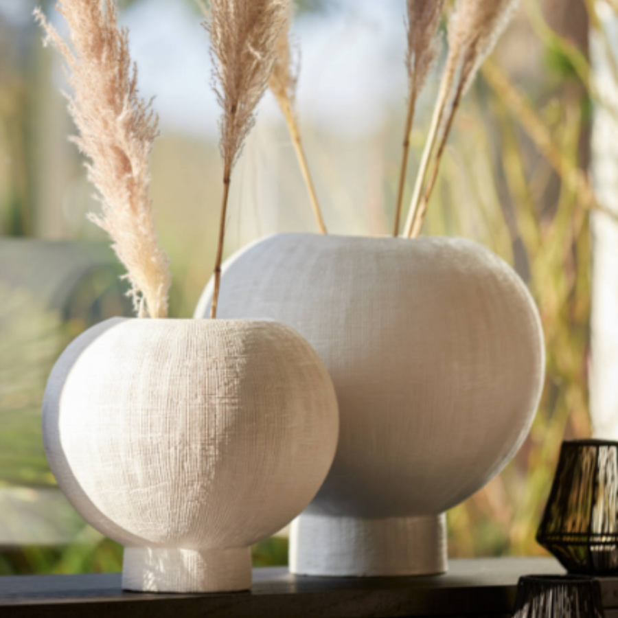 Maguli Ceramic Matt White Vase