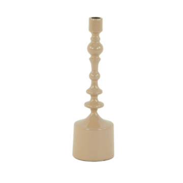 Sheva Shiny Light Brown Candle Holder