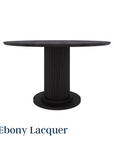 Extendable Velvet Round Table