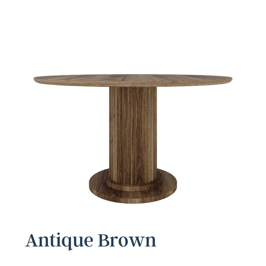 Extendable Velvet Round Table