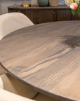 Extendable Velvet Round Table