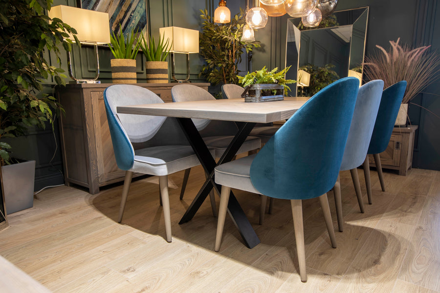 Horsen Chevron Dining Table