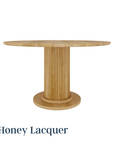 Extendable Velvet Round Table