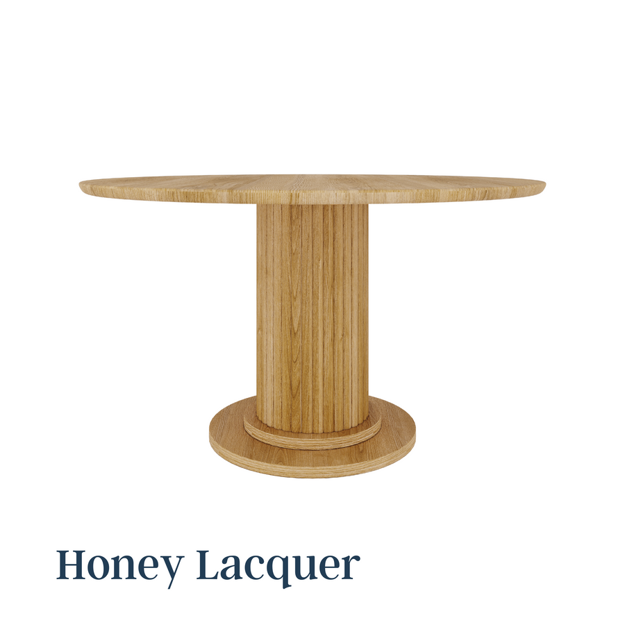 Extendable Velvet Round Table